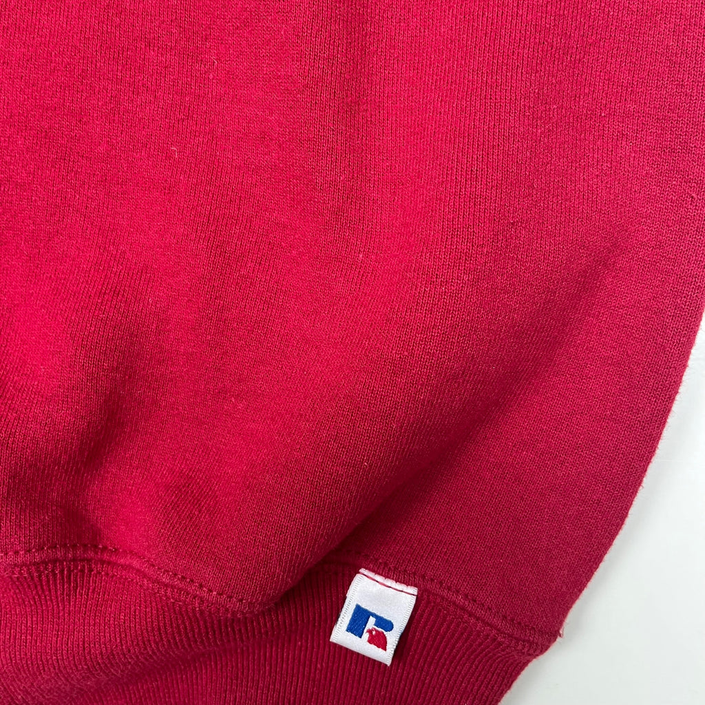 BIG HUG Upcycled Sweater “L25/50/I” deep red
