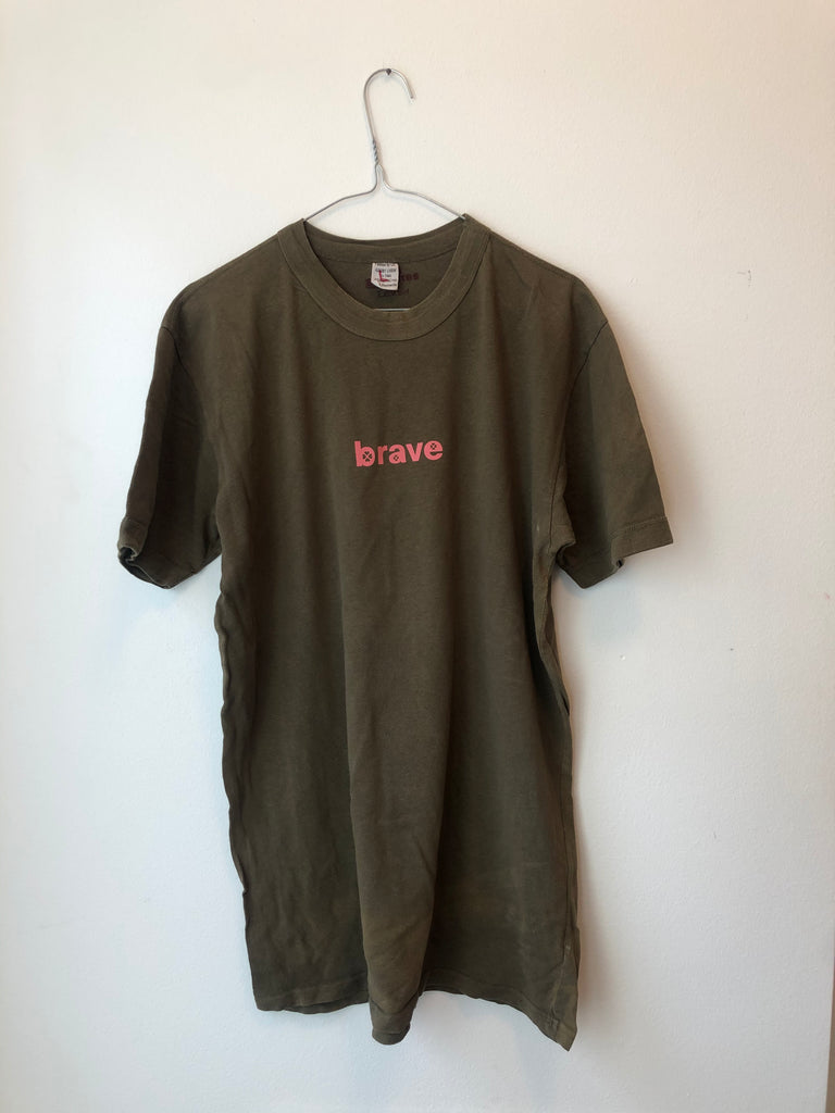 Vintage army t-shirt “brave”