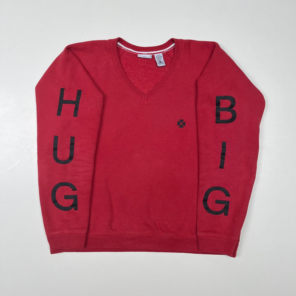 BIG HUG Upcycled Sweater “M2/50/I” red stone