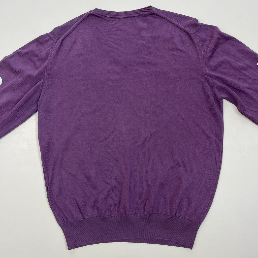 BIG HUG upcycled V-neck sweater “M12/83/III” mauve