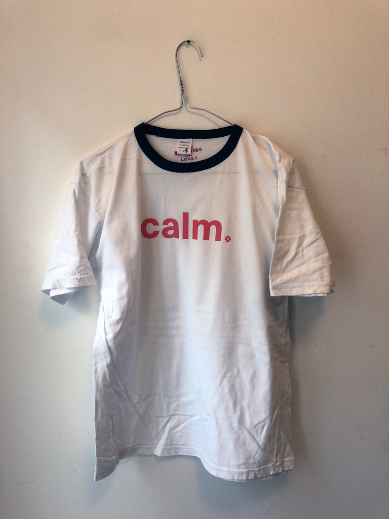 Vintage navy t-shirt “calm”