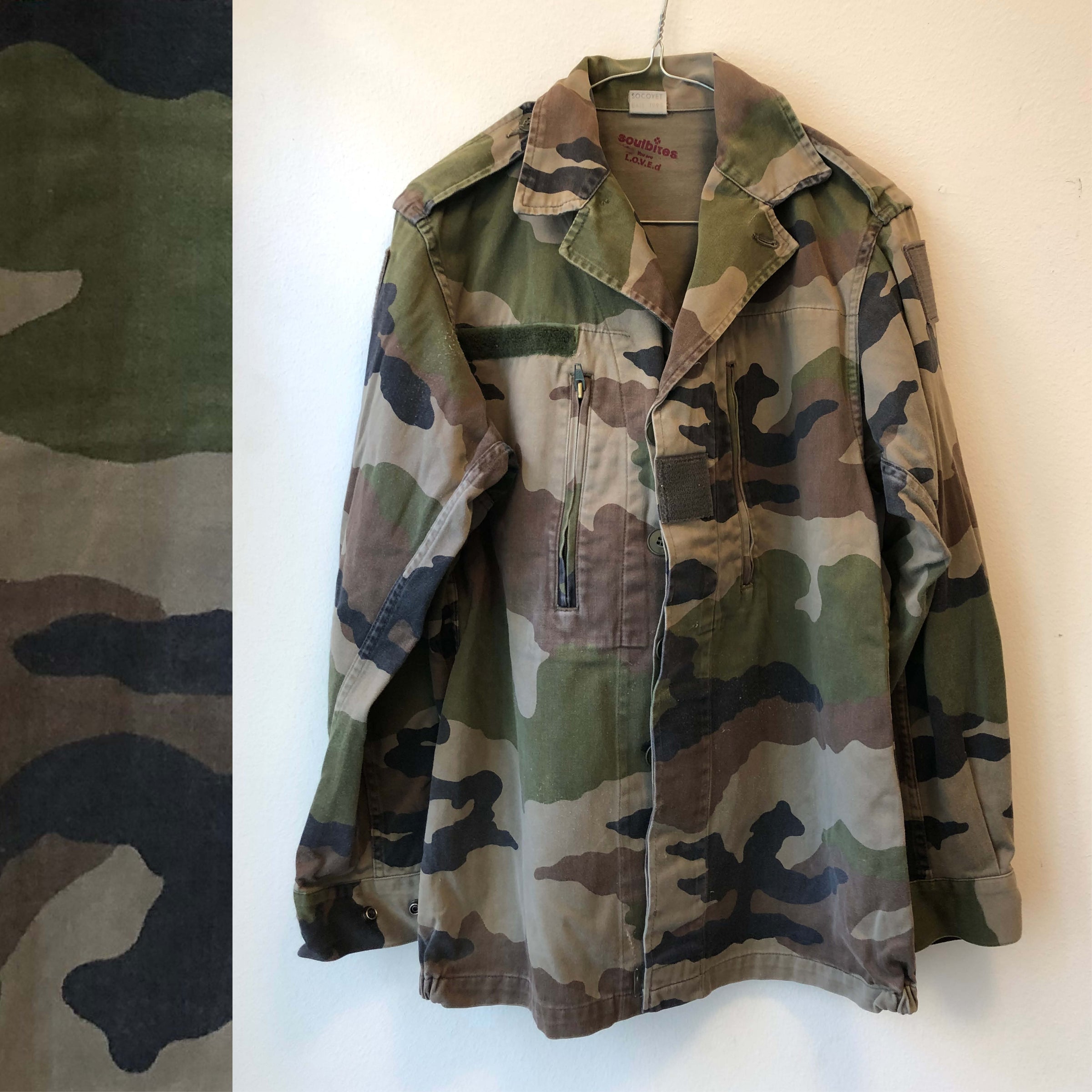 Vintage Army jacket “yes” #SM0019 | SoulBites